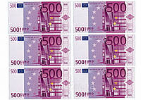 Вафельная картинка деньги "Евро 6"