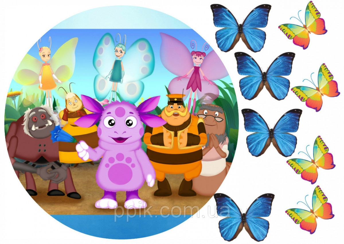 Вафельна картинка Лунтик 3, фото 1