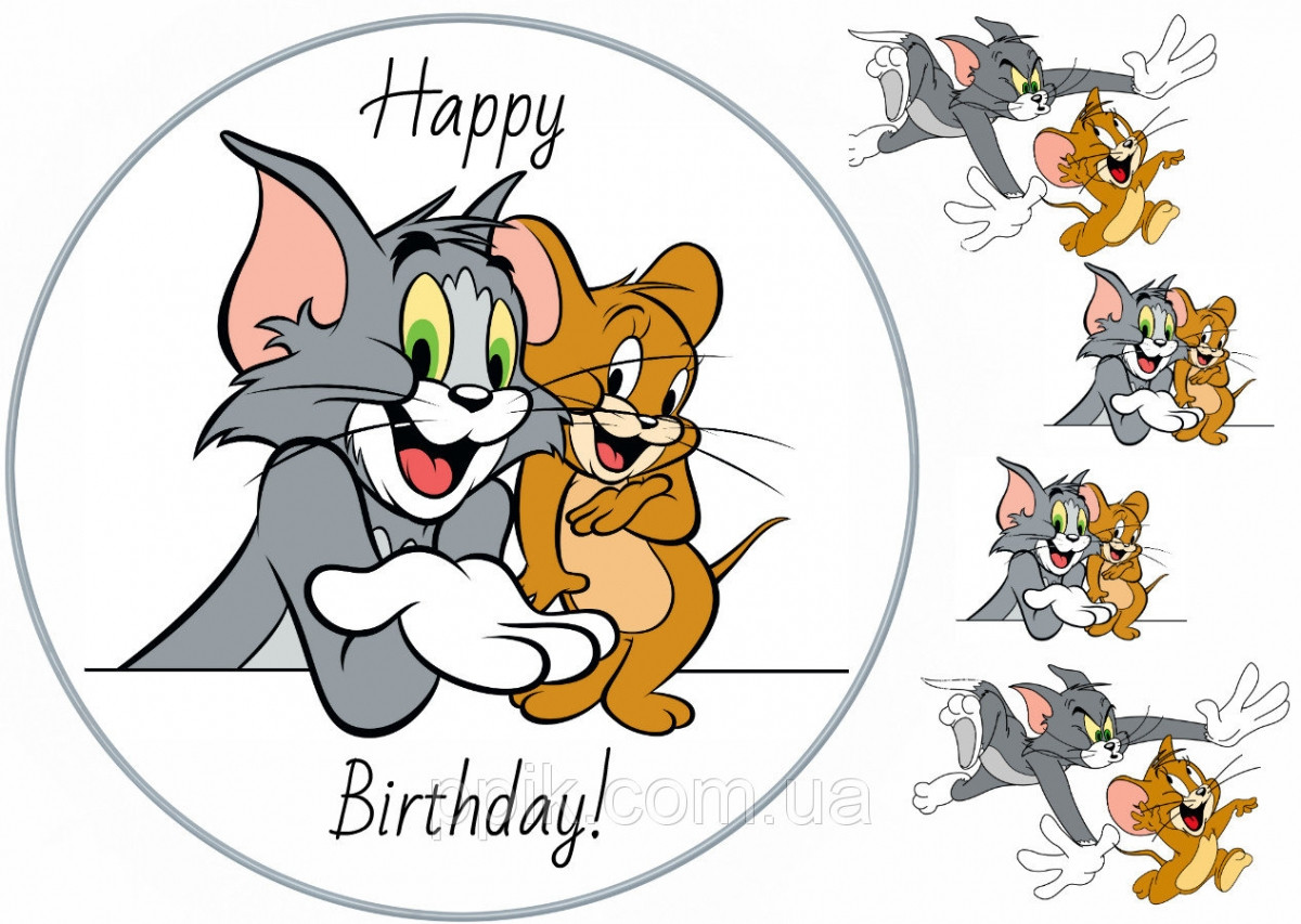 Вафельная Картинка Том и Джери 4 — Купить Недорого на Bigl.ua (953879241)