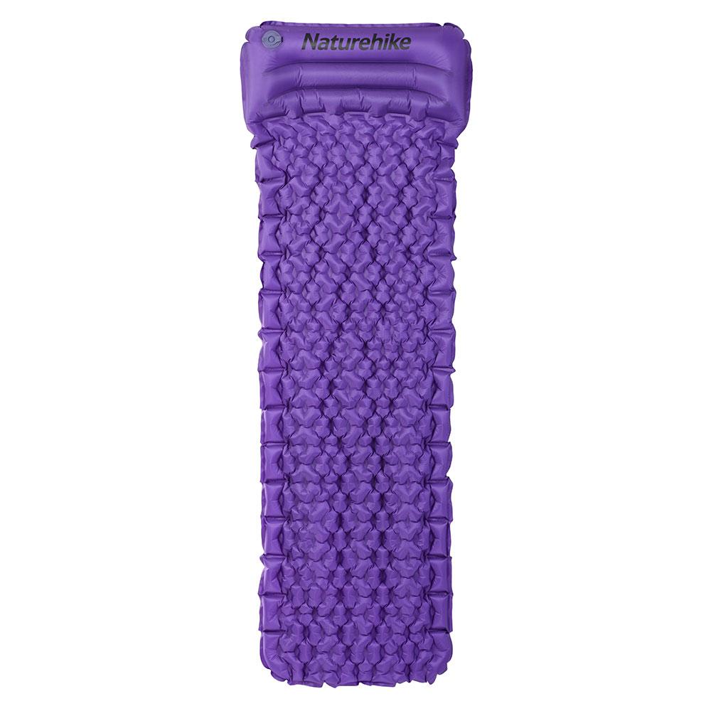 Одинарний надувний матрац із подушкою Natuhike NH17T024-T purp