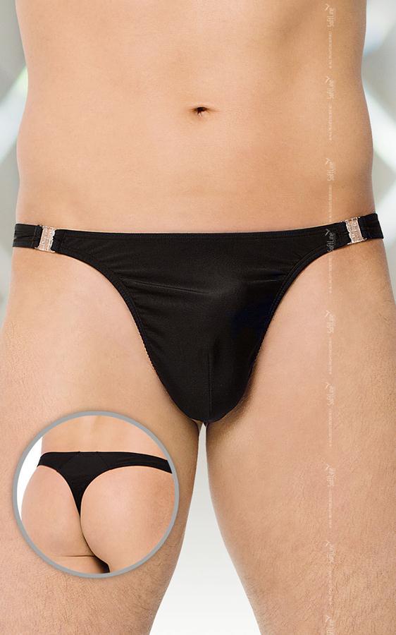 Чоловічі труси-стринги Thong 4432, чорні, S, M, L, XL