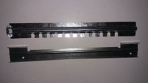 Льотковий загороджувач 2 елементний нижній без отворів металевий