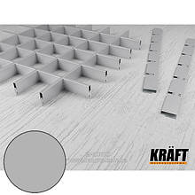 Профіль KRAFT Гріліато "П" 40*600 мм (осередок 50*50) Ral 9006