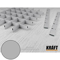 Профиль KRAFT Грильято "М" 40*600 мм (ячейка 75*75) Ral 9006