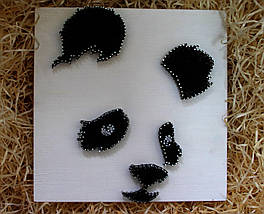 Панда пано в техніці стрінг-арт String Art