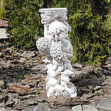 Садовая фигура скульптура для сада Пара ангелов подсвечник светящийся 31 см СП506-4 св статуя, фото 5