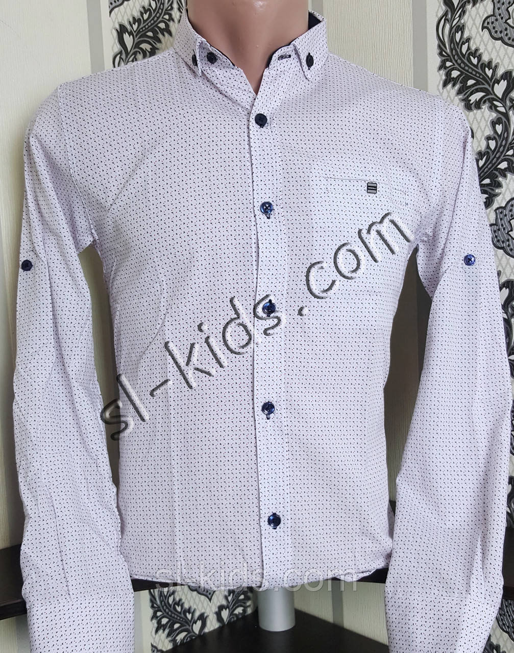 Стильна сорочка для хлопчика 152-176 см (опт) (біла01) (пр. Туреччина)