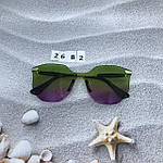 Стильні сонцезахисні окуляри без оправи, фото 3