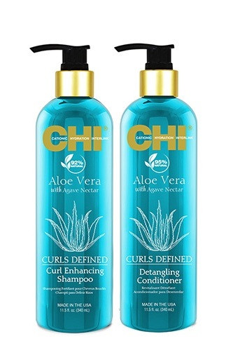 Шампунь і кондиціонер для догляду за вьющими волоссям з алое CHI Aloe Vera Curl Care