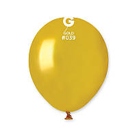 Воздушные шары золото металлик Gemar Италия 13 см 10 шт