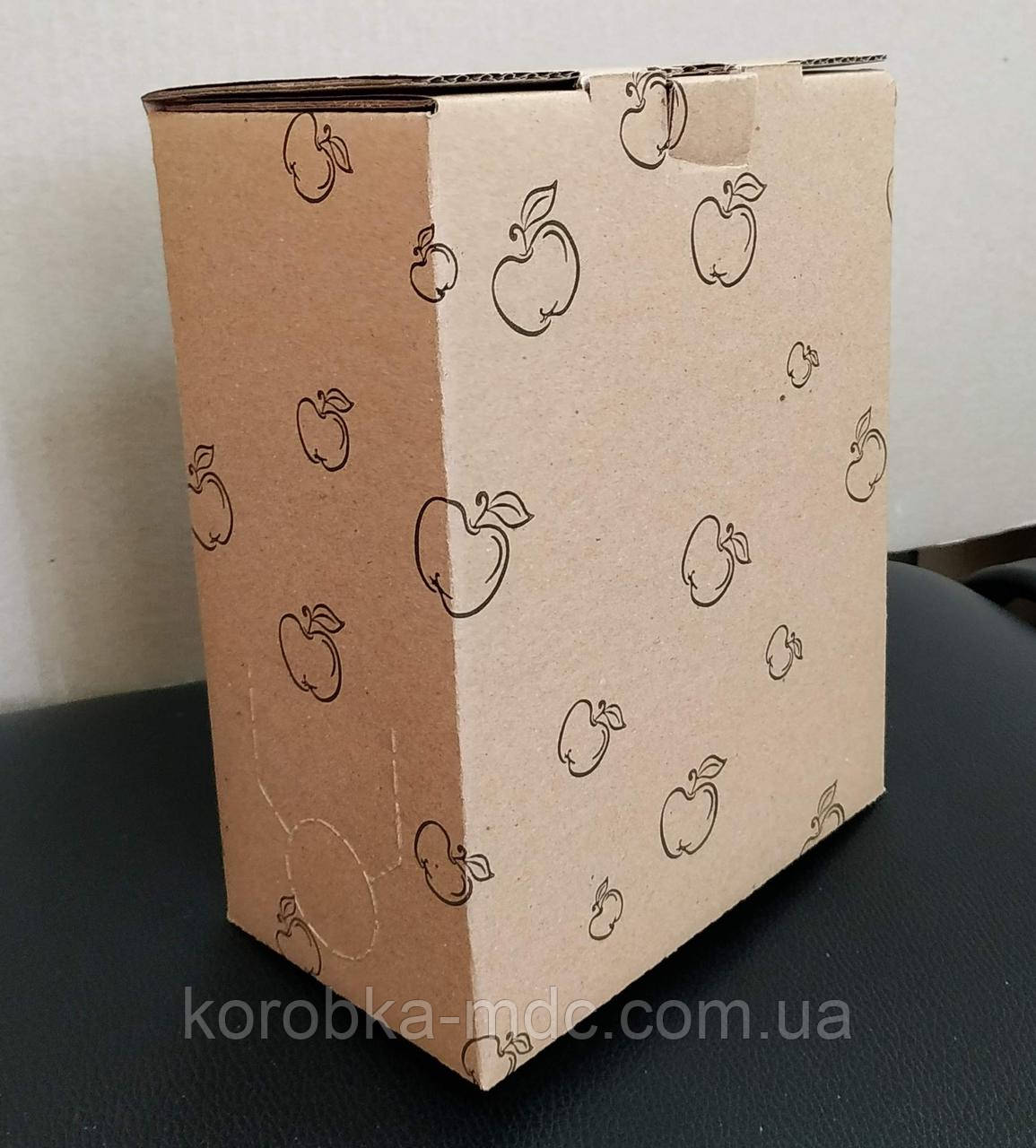 Коробка 3л "Яблуко" друк 1 колір Т25