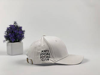 Кепка бейсболка Anti Social Social Club ASSC (біла)