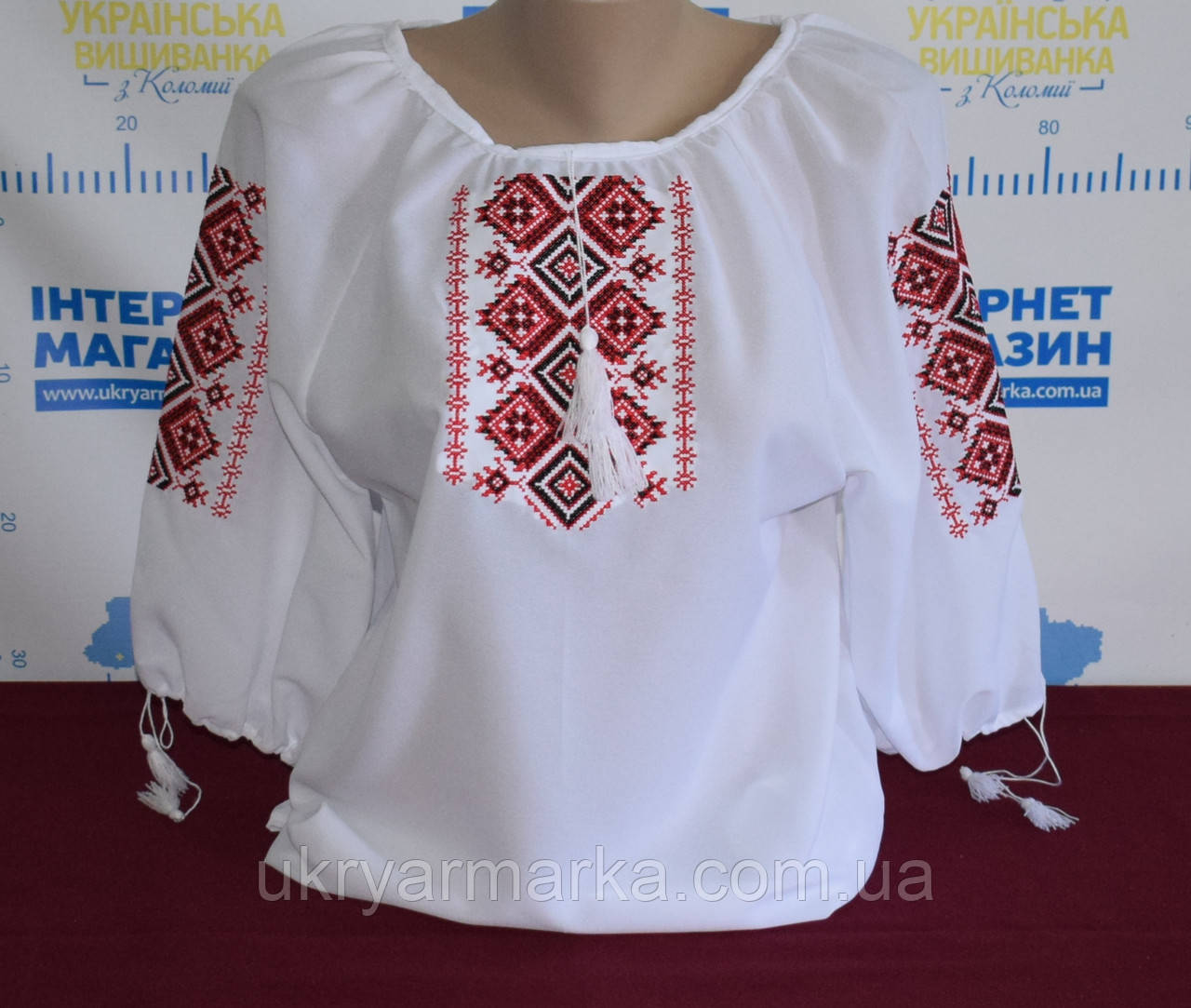 Жіноча вишита блузка "Рубін"