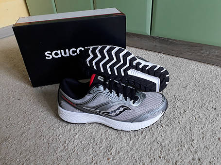 Чоловічі оригінальні кросівки Saucony Cohesion 12 Silver/Red сірий срібний червоний, фото 1