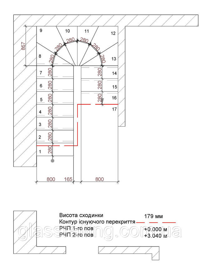 Proekt betonnoy lestnitsyi