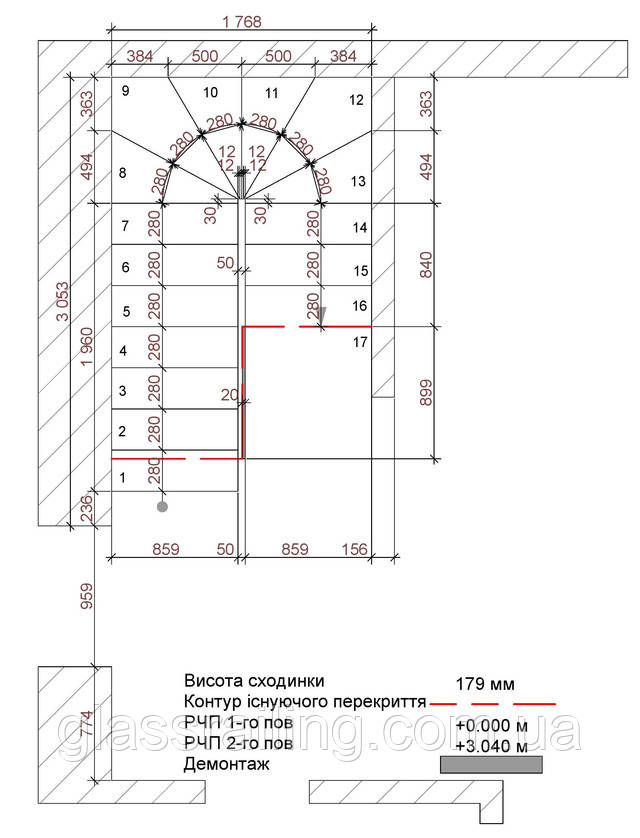 Proekt betonnoy lestnitsyi