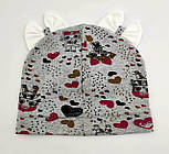 Оптом шапки 46 48 і 50 розмір трикотажна дитяча шапка головні убори дитячі гурт (ОРШ80), фото 2