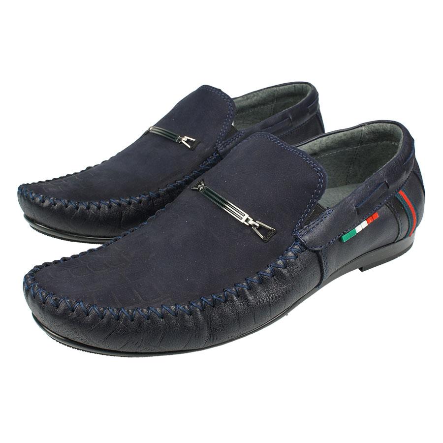 Темно-синие мужские мокасины Lemar 1460 Blue