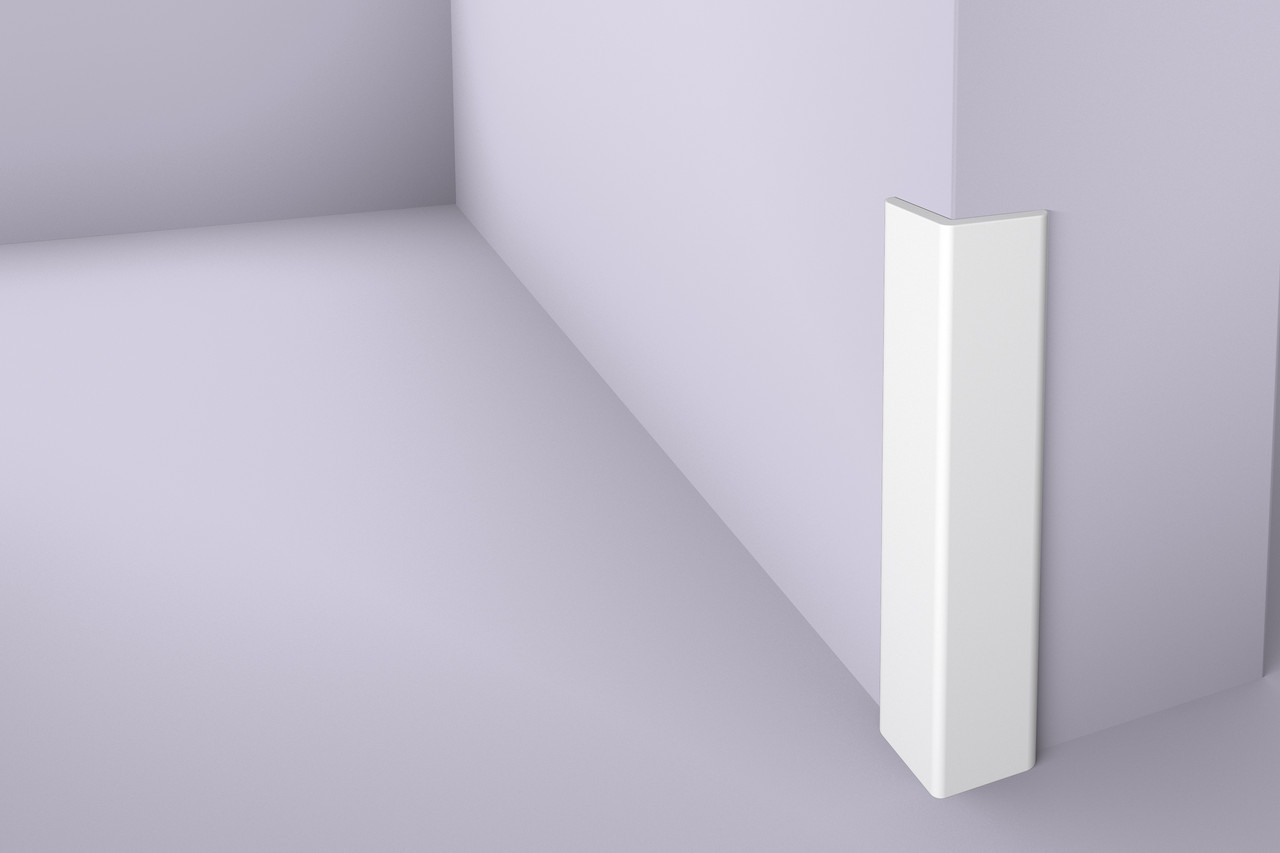 Плінтус кутовий Wallstyl WE1 (30х30)мм, довжина 2м