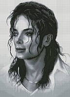 Набор для вышивания крестиком Майкл Джексон - король поп- музыки. Размер: 26*36 см