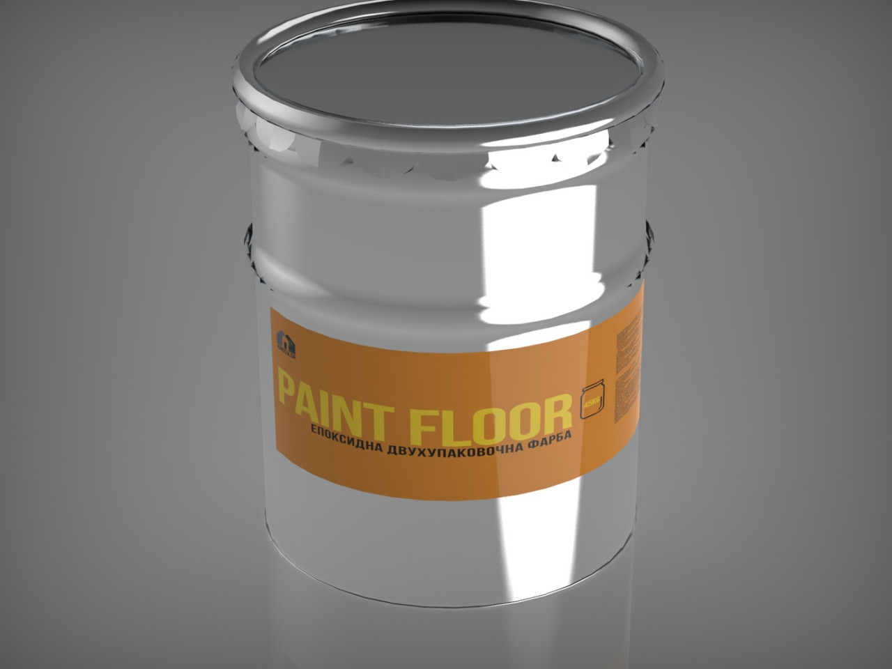 Епоксидна двокомпонентна фарба для бетонної підлоги Paint Floor (KINGCOLOR) - фото 3 - id-p954341875