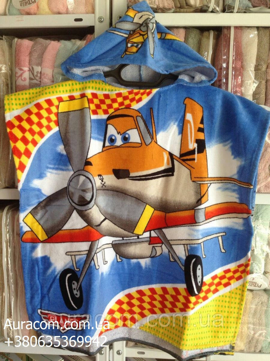 Рушник з капюшоном, Вертолітик, Туреччина, 60 х 120 см, фото 1