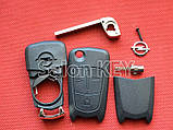Оригінальний корпус викидний ключ Opel Astra Vectra на 3 кнопки до 2010г суперякість, фото 7
