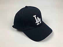 Кепка Бейсболка Чоловіча Жіноча MLB Los Angeles LA Темно-Синя з Білим лого, фото 3