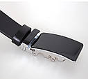 Чоловічий ремінь з натуральної шкіри під штани TC47777-1 чорний, фото 5