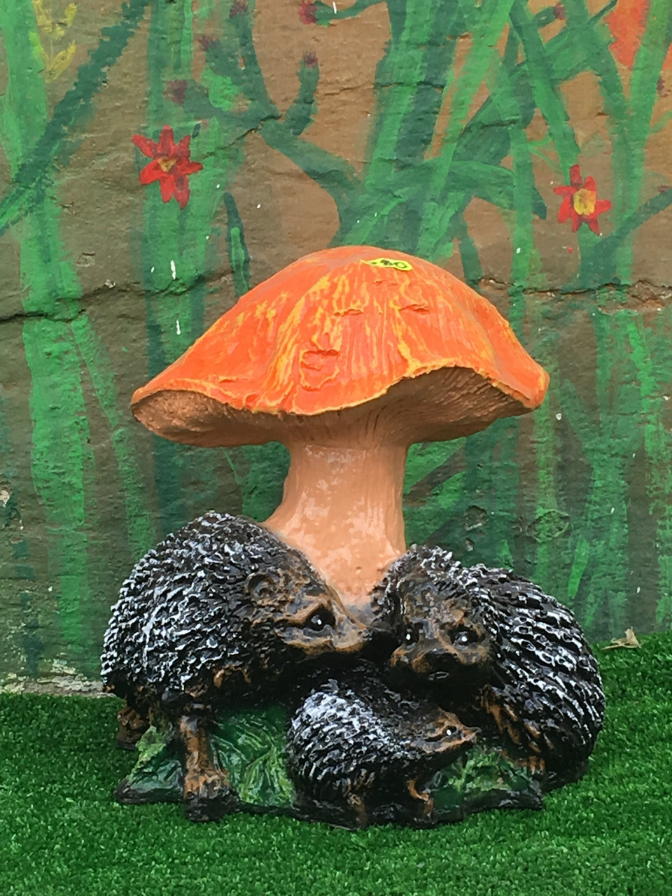 Їжаки під мухомором (висота 28см), фото 1