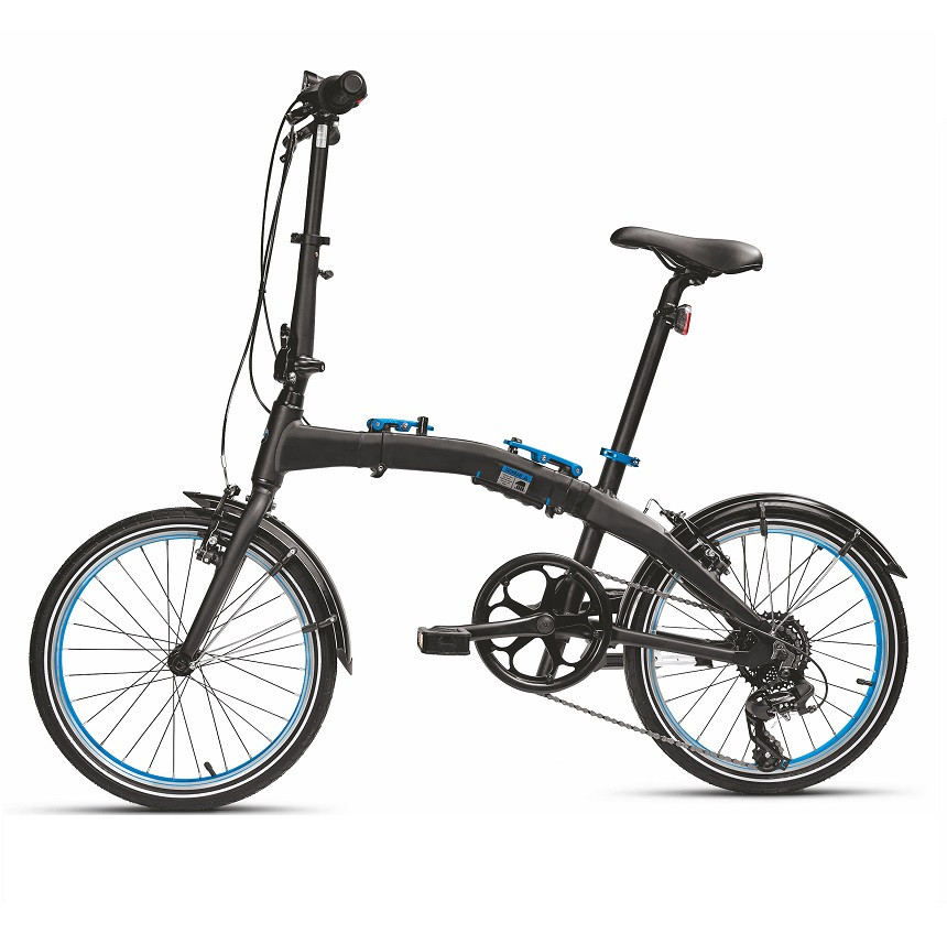 Оригінальний складний велосипед BMW Folding Bike, Black / Blue, артикул 80912447964