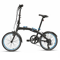 Оригинальный складной велосипед BMW Folding Bike, Black / Blue, артикул 80912447964