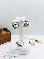 Комплект прикрас зі срібла Таліон