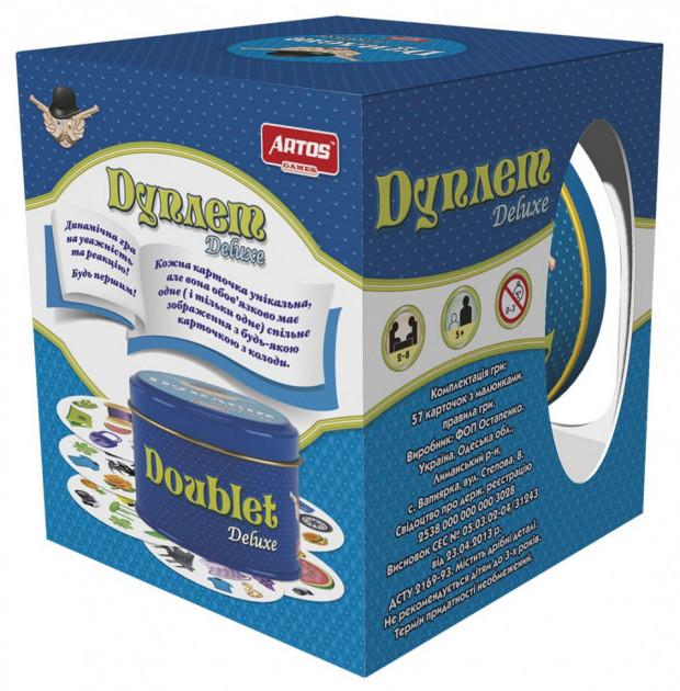 Настільна гра Дуплет Делюкс Deluxe 1038 Остапенко, Артос