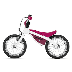 Оригінальний дитячий велосипед беговел BMW Kidsbike, White / Raspberry Red, 2016, артикул 80932413747