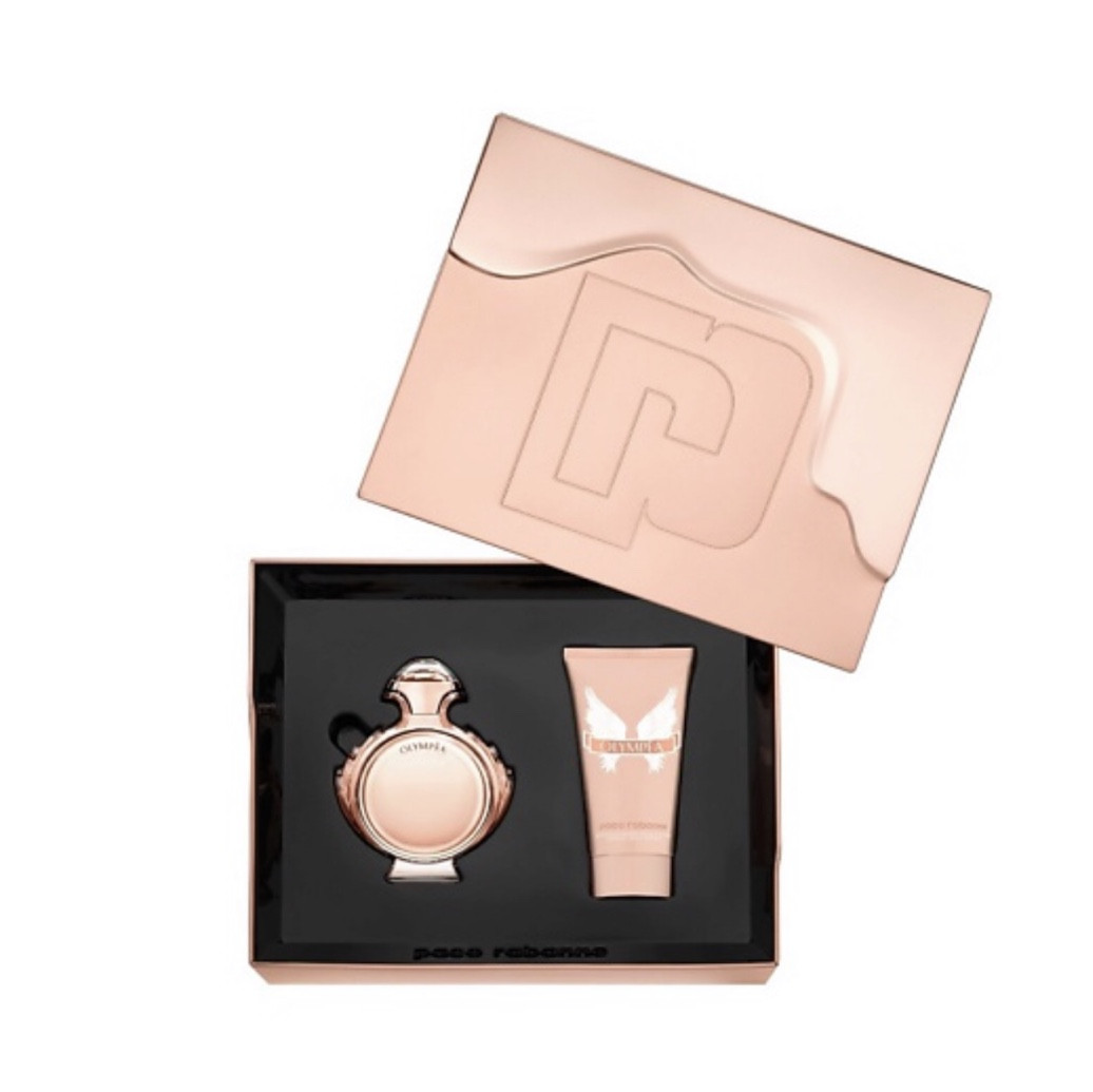 Жіночий подарунковий набір Paco Rabanne Olympea парфумована вода 50 мл + лосьйон для тіла 75мл, фото 1