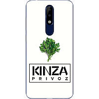Антибрендовый силіконовий чохол для Nokia 5.1 Plus з картинкою Kinza Privoz