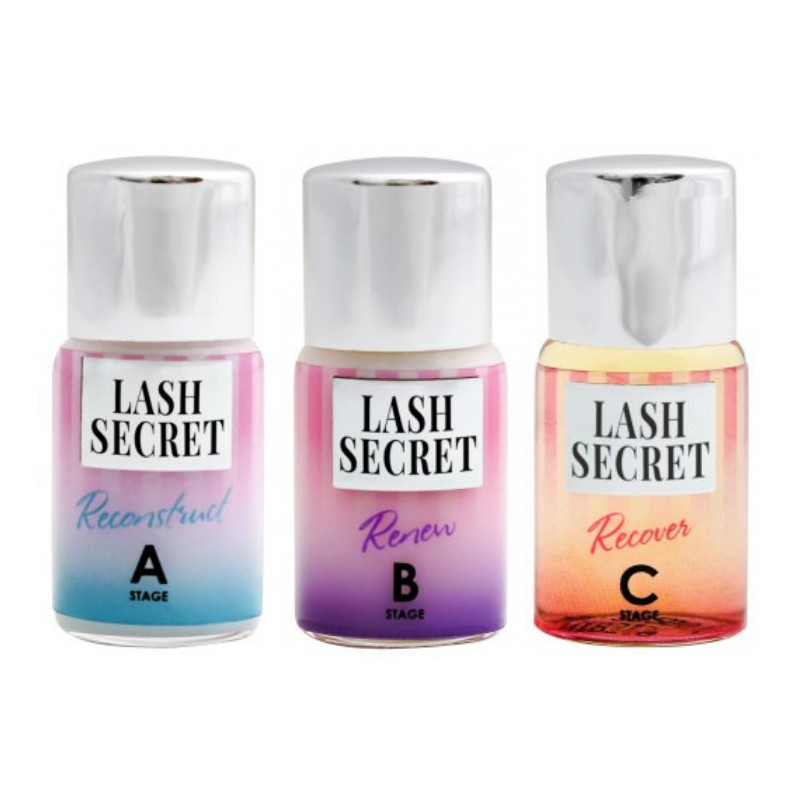 Сіт складів ABC Restart у баночках LASH SECRET для ламінування вій і брів