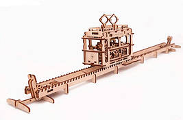 Модель Трамвай с рельсами 3D пазл