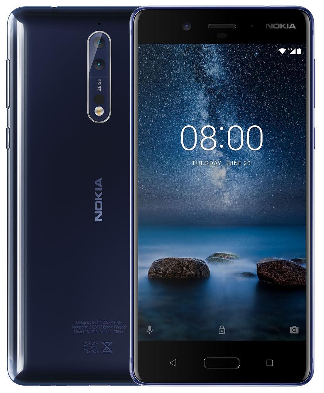 Nokia 8 Dual SIM Polished Blue