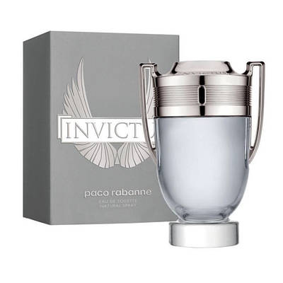 Літня чоловіча туалетна вода Paco Rabanne Invictus 100ml, свіжий деревний морський аромат