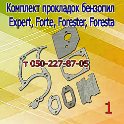 Комплект прокладок для бензопилки Expert, Forte, Forester, Foresta