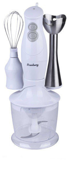 Блендер RAINBERG 3в1 RB 6202 350 Вт кухонний комбайн міксер подрібнювач