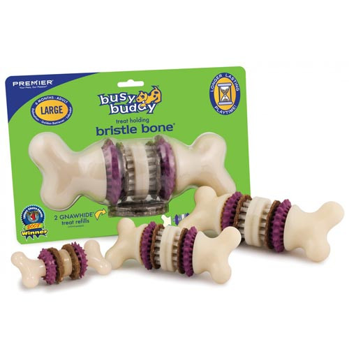 Іграшка для собак PetSafe Bristle Bone для зубів c ласощами M 10-22 кг