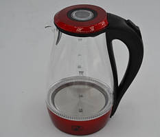 Скляний електрочайник Promotec PM826 на 1,7 літра з LED-підсвіткою