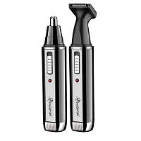 Для чоловіків Gemei GM-3106 2в1 машинка для видалення волосся тример для носа вух скронь і шиї