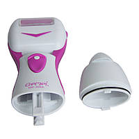 Епілятор Gemei GM 3066 на батарейках бритва пилка для п'ят від огрубілої шкіри