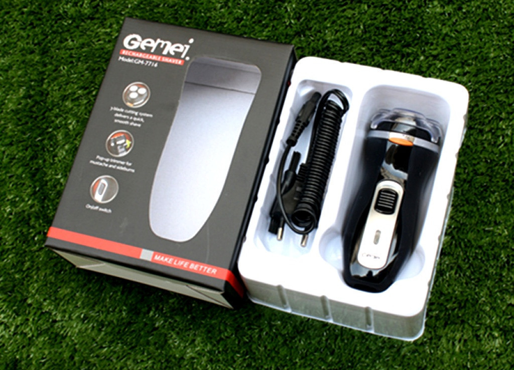 Електробритва Gemei GM-7716 бритва електрична для чоловіків роторна
