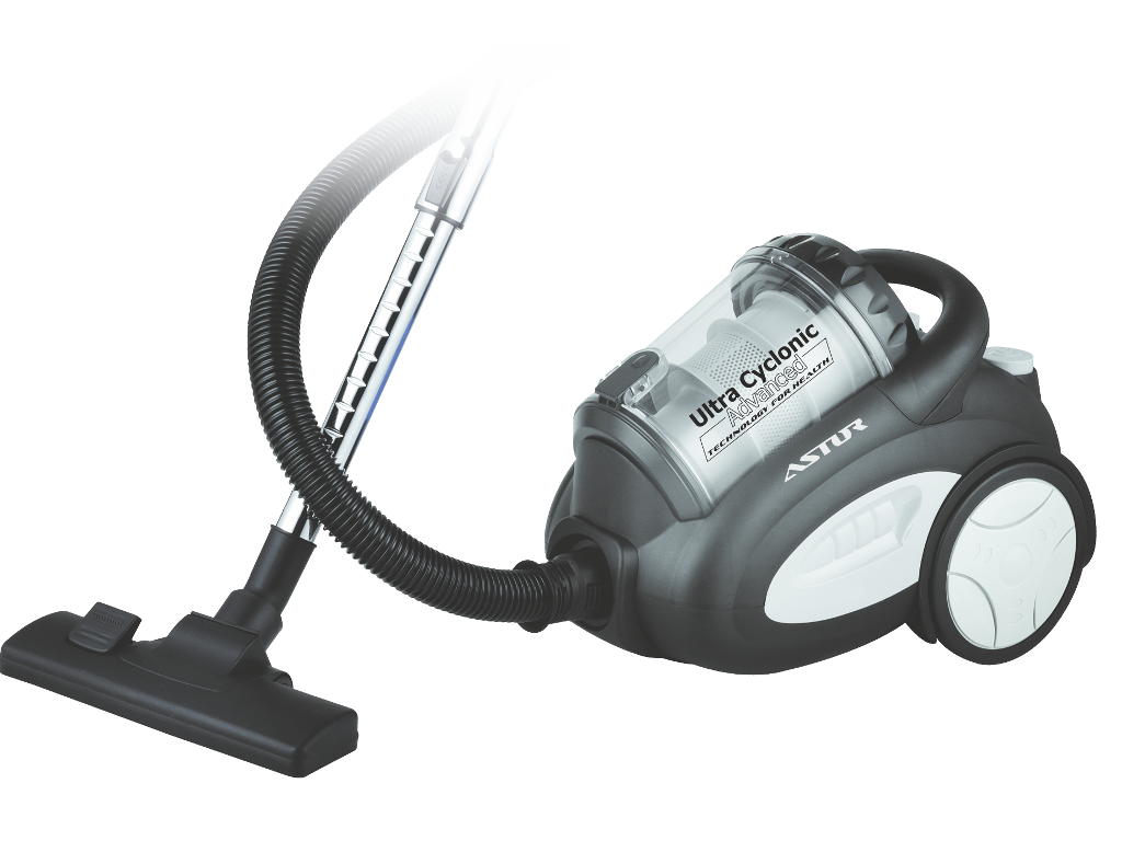 Пилосос колбовий Astor ZW-17050BG пилосос для сухого прибирання циклонний 2.5 л потужність 2000 Вт 