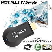 Медіаплеєр AnyCast MX18 Plus (Google) бездротовий смарт-адаптер 1080P Full HD Wifi TV Stick 